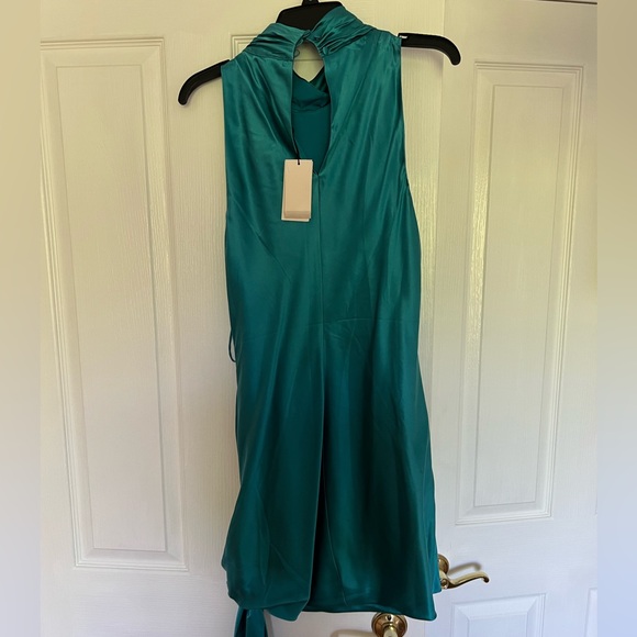 NWT Cinq a sept Denise dress - turquoise, size 12 - Picture 2 of 6